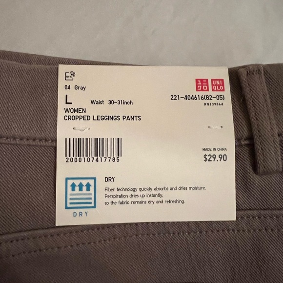Uniqlo women cropped leggings pants - Picture 2 of 3